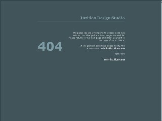 404 : Inzition Design Studio